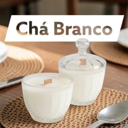 Vela Potiche Chá Branco - 150g